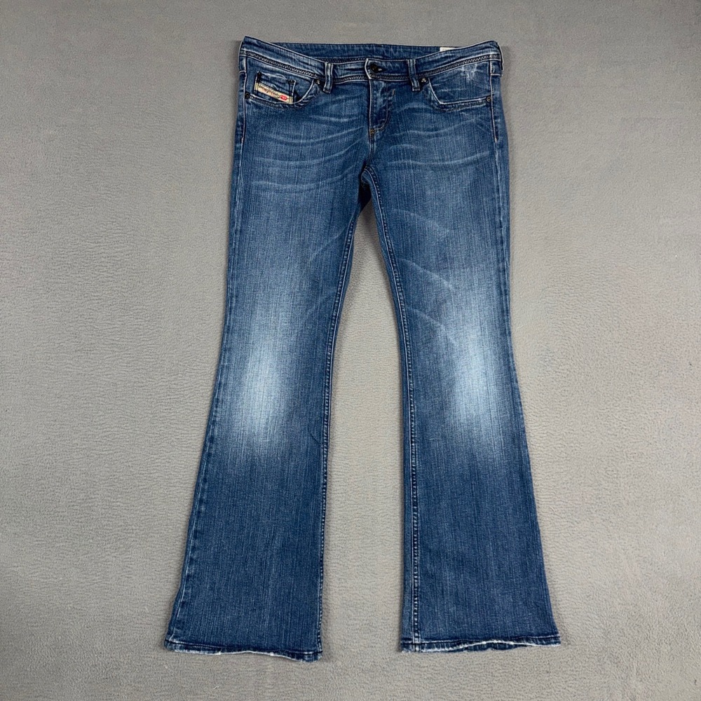 Diesel Jeans Womens 31 (Fits 33) Blue Lowky B.C. Bootcut Denim Made In Italy